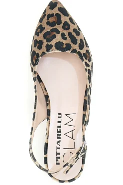 Décolleté da donna leopardato con cinturino slingback 3883-PITTARELLO GLAM Discount