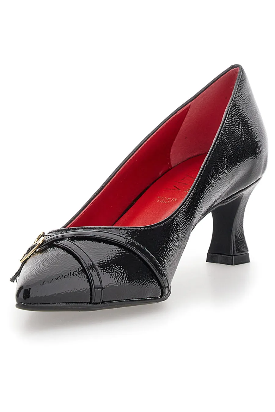 Décolleté in vernice Nera Con tacco a rocchetto 3703-PITTARELLO GLAM Hot