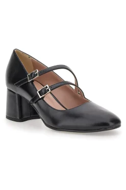 Décolleté Mary Jane nere con doppio cinturino Made in Italy 716-PITTARELLO CLASS Best