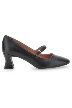 Décolleté Mary Jane Nere con Tacco a Rocchetto 3605-PITTARELLO GLAM