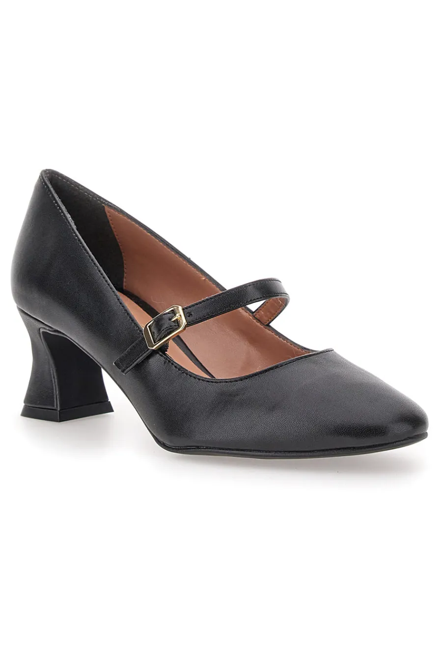 Décolleté Mary Jane Nere con Tacco a Rocchetto 3605-PITTARELLO GLAM