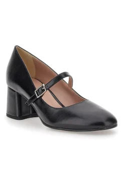 Décolleté Mary Jane Nere Tacco 5 cm Made In Italy 710-PITTARELLO CLASS New