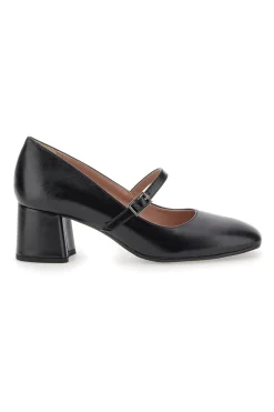 Décolleté Mary Jane Nere Tacco 5 cm Made In Italy 710-PITTARELLO CLASS New