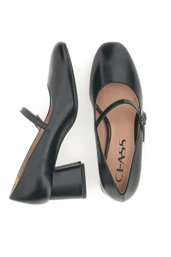 Décolleté Mary Jane Nere Tacco 5 cm Made In Italy 710-PITTARELLO CLASS New