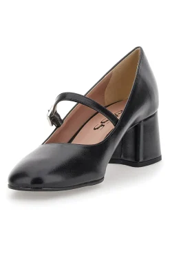 Décolleté Mary Jane Nere Tacco 5 cm Made In Italy 710-PITTARELLO CLASS New