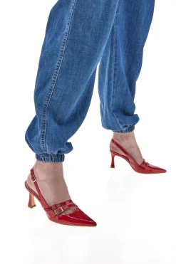 Décolleté Mary Jane Rosso Fuoco 3591-PITTARELLO GLAM Best