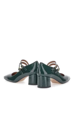 Décolleté Mary Jane Verde Scuro con Cinturini C5010-PITTARELLO New