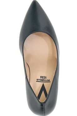 Décolleté nere a punta con tacco a rochetto 9053-PITTARELLO VERA
