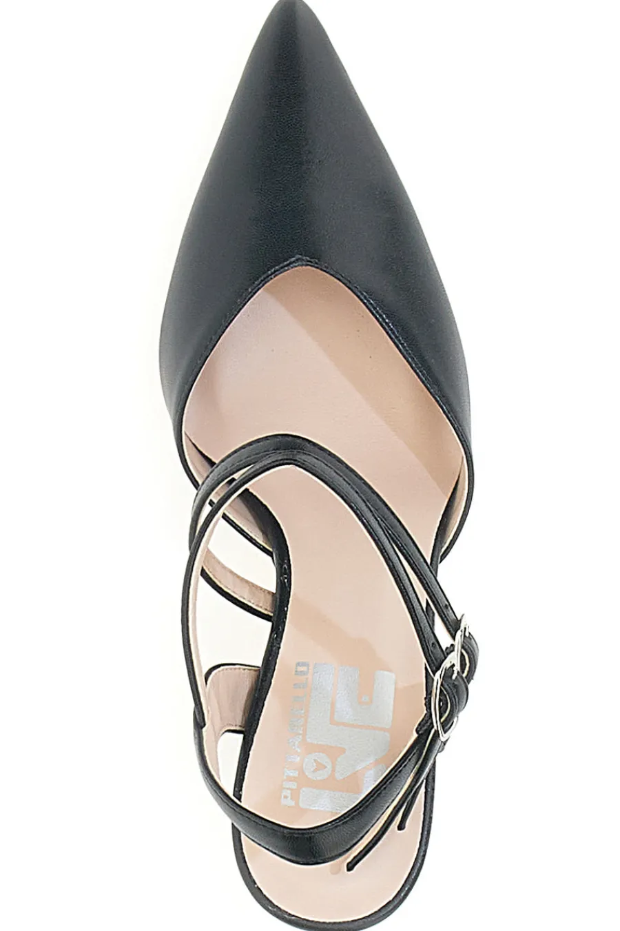 Décolleté Nere con Cinturini e Tacco a Rocchetto 251-PITTARELLO LOVE New