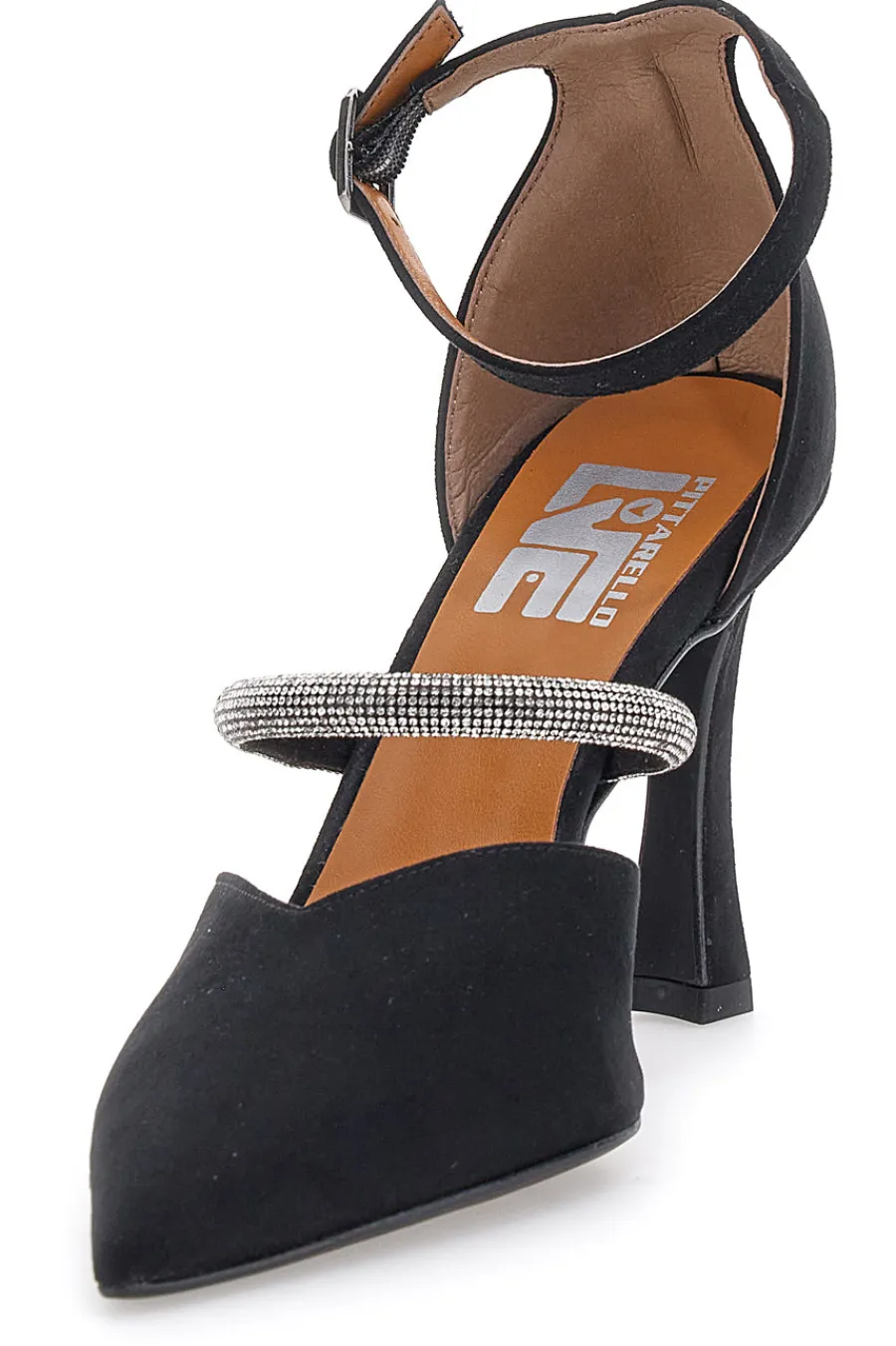 Décolleté nere con cinturini e tacco alto 7092-PITTARELLO LOVE Clearance