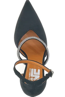 Décolleté nere con cinturini e tacco alto 7092-PITTARELLO LOVE Clearance