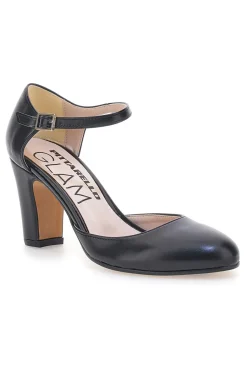 Décolleté Nere con Cinturino alla Caviglia Made in Italy 2561-PITTARELLO GLAM Discount