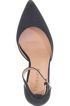 Décolleté Nere con Cinturino alla Caviglia P582-FIRST LADY Clearance
