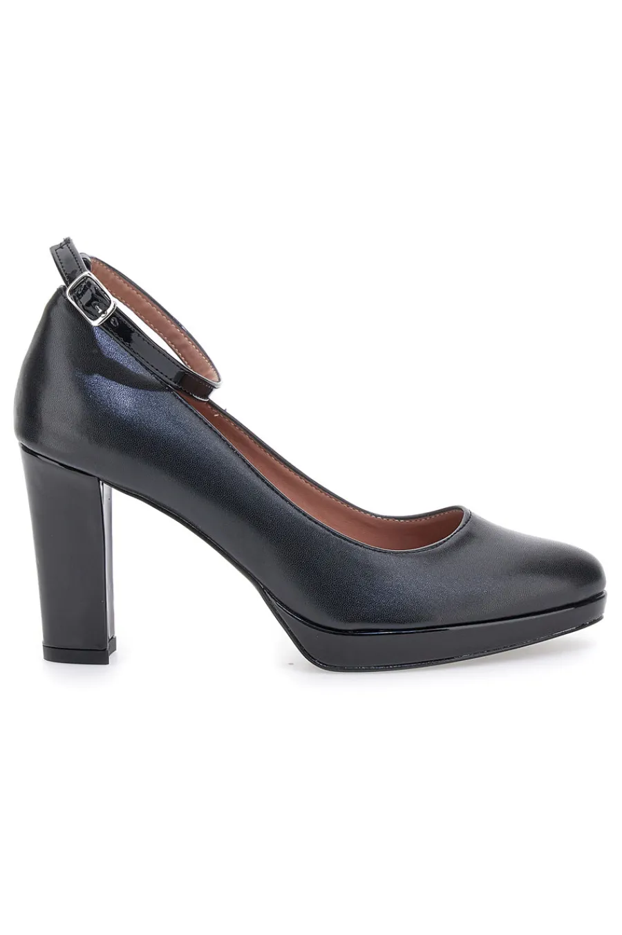 Décolleté nere con cinturino e plateau 2594-PITTARELLO CLASS Online