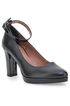 Décolleté nere con cinturino e plateau 2594-PITTARELLO CLASS Online