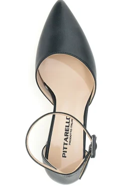 Décolleté Nere Con Cinturino e Tacco 8017-PITTARELLO Online