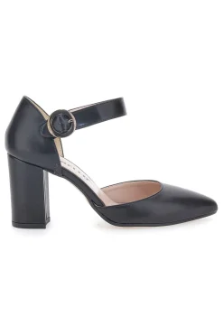 Décolleté Nere con Cinturino 4122-PITTARELLO