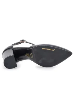 Décolleté nere con cinturino 615-PITTARELLO CLASS
