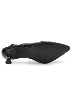Décolleté nere con cinturino slingback e morsetto decorativo 51101C1563-MARIELLA BURANI Outlet