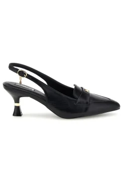 Décolleté nere con cinturino slingback e morsetto decorativo 51101C1563-MARIELLA BURANI Outlet