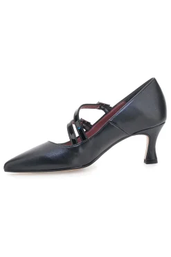 Décolleté nere con doppi cinturini lucidi 64362-PITTARELLO GLAM Sale