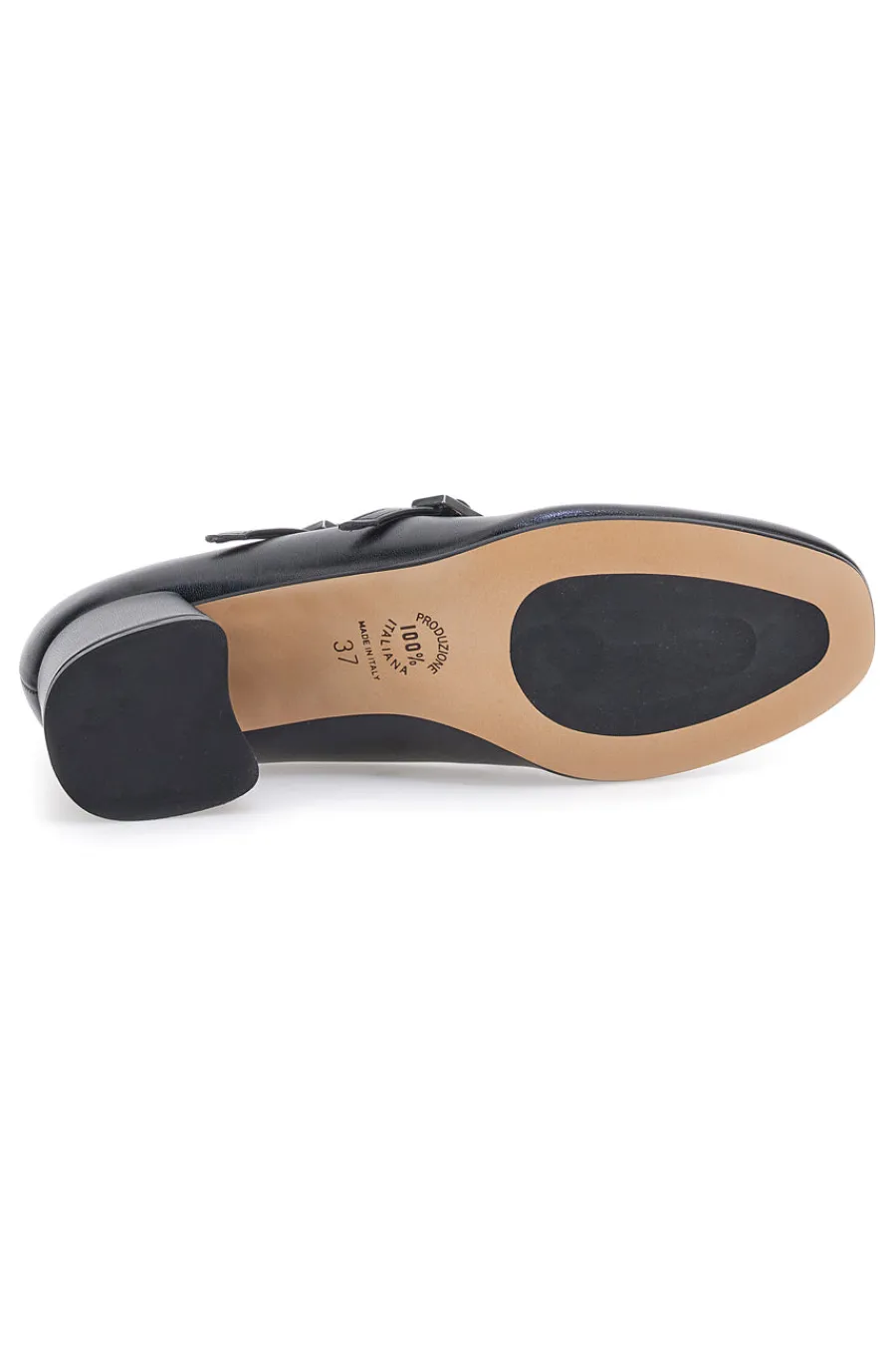 Décolleté nere con doppio cinturino e tacco largo 6716-PITTARELLO GLAM Online
