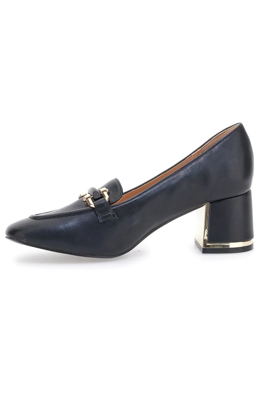 Décolleté nere con morsetto dorato 51811C677-MARIELLA BURANI Clearance