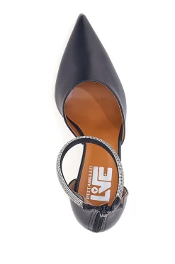 Décolleté nere con tacco a spillo e cinturino gioiello 63512-PITTARELLO LOVE Outlet