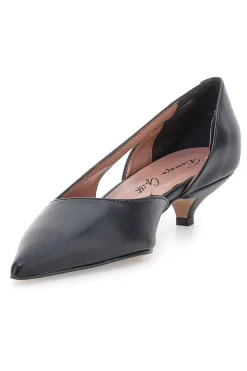Décolleté nere con tacco basso e scollo laterale P3042-FRANCESCA GRITTI Clearance