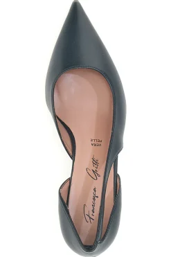 Décolleté nere con tacco basso e scollo laterale P3042-FRANCESCA GRITTI Clearance