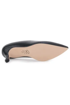 Décolleté nere con tacco basso e punta affusolata 6043-PITTARELLO VERA New