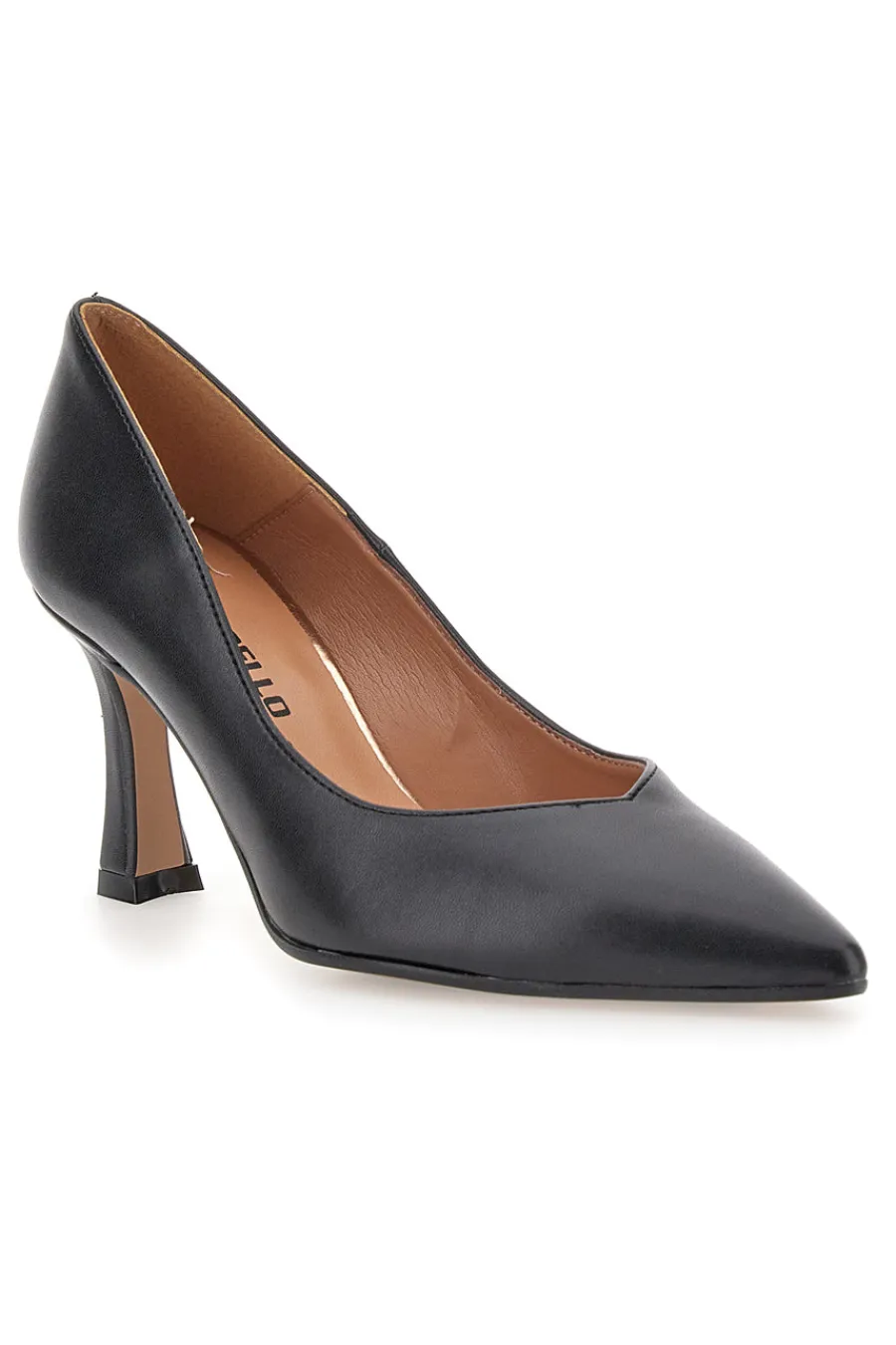 Décolleté Nere Con Tacco 8 cm Made In Italy 3354-PITTARELLO Outlet