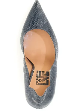 Décolleté nere effetto pitonato con tacco alto 3478-PITTARELLO LOVE Online