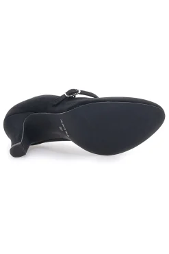Décolleté nere effetto scamosciato con cinturino 3724-PITTARELLO CLASS Clearance