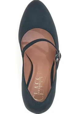 Décolleté nere effetto scamosciato con cinturino 3724-PITTARELLO CLASS Clearance