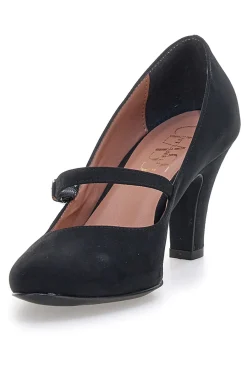 Décolleté nere effetto scamosciato con cinturino 3724-PITTARELLO CLASS Clearance