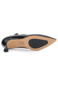 Décolleté nere effetto vernice con cinturino a T 1300-PITTARELLO GLAM Best