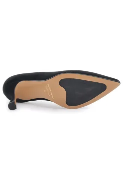 Décolleté nere in pelle scamosciata con tacco 777 Made in Italy-PITTARELLO PLUS Discount