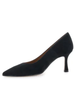 Décolleté nere in pelle scamosciata con tacco 777 Made in Italy-PITTARELLO PLUS Discount
