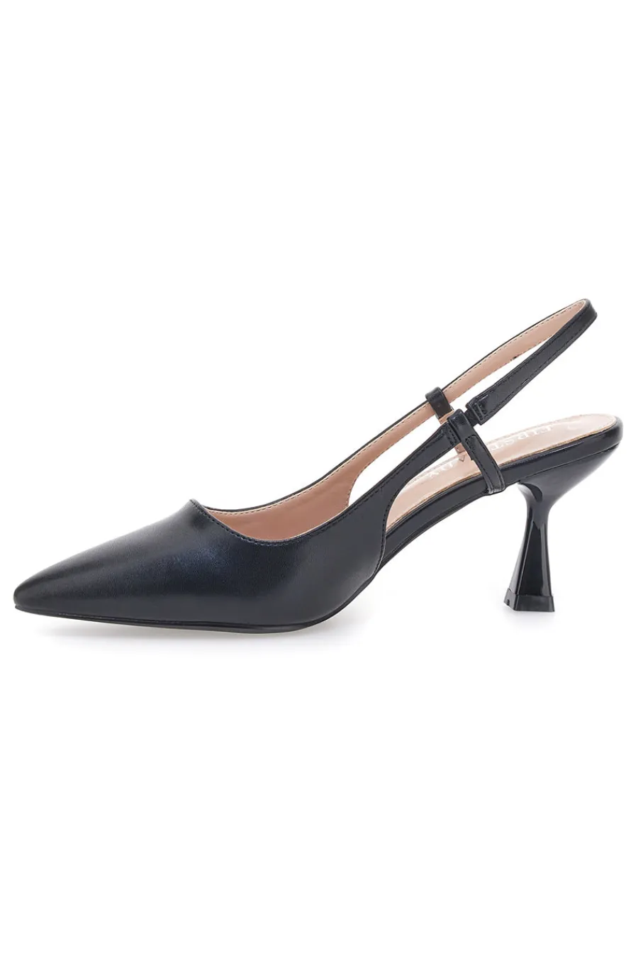 Décolleté nere slingback con tacco P653-FIRST LADY Hot
