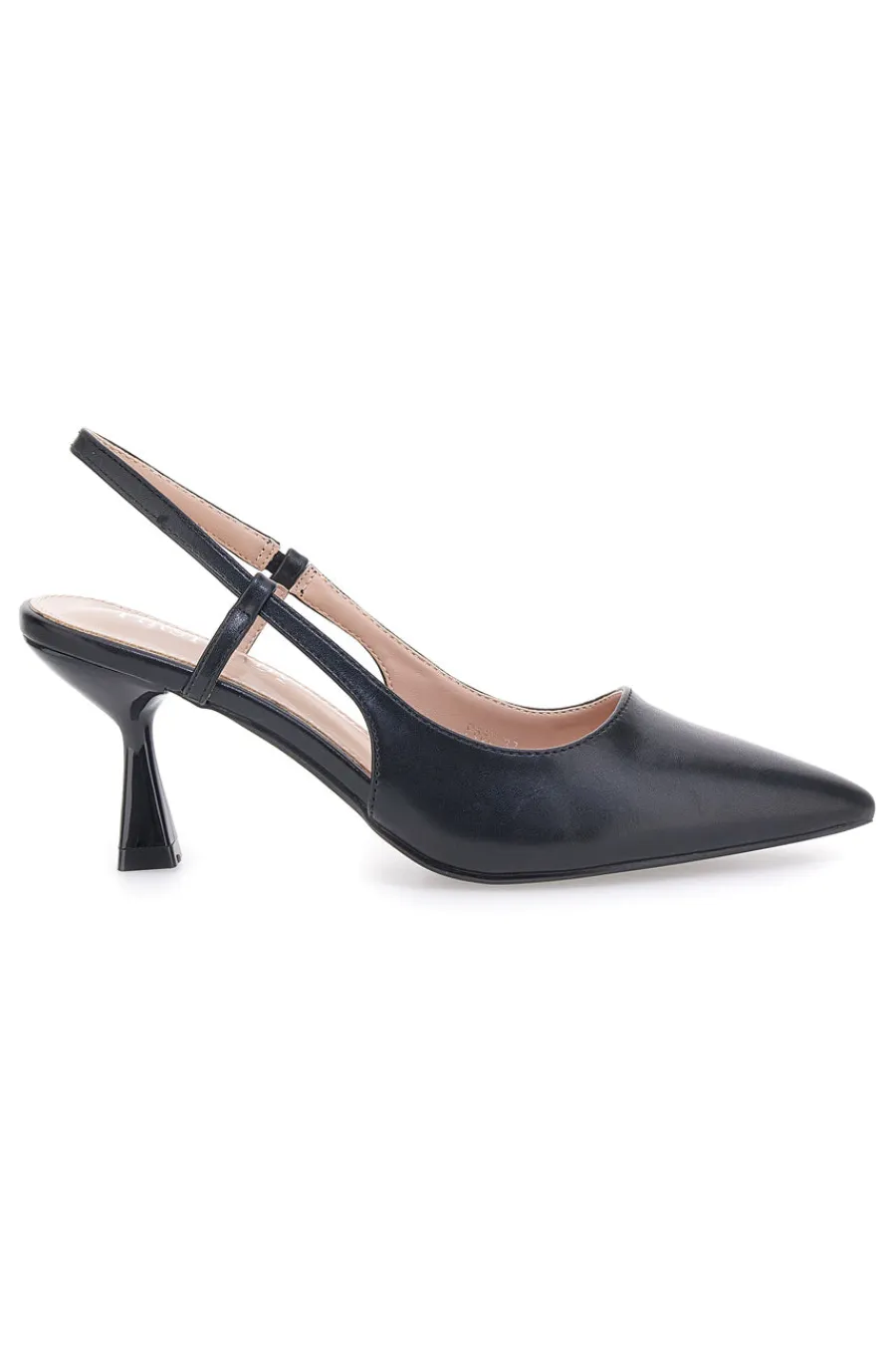 Décolleté nere slingback con tacco P653-FIRST LADY Hot