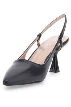 Décolleté nere slingback con tacco P653-FIRST LADY Hot