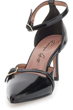 Décolleté nere verniciate con cinturini e tacco a spillo P8049-FRANCESCA GRITTI Sale