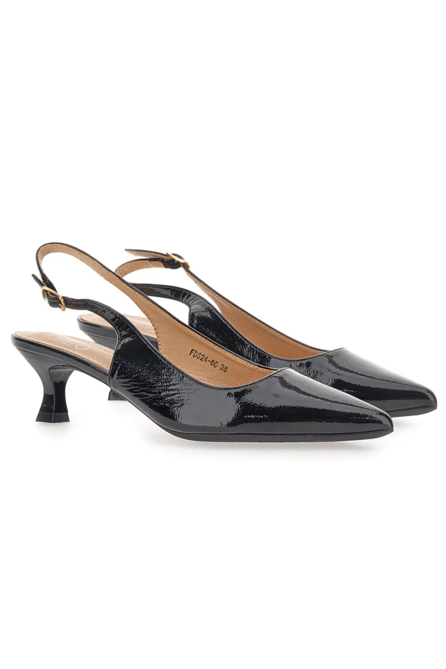 Décolleté vernice slingback tacco medio FDS246C-MON DIEU Clearance