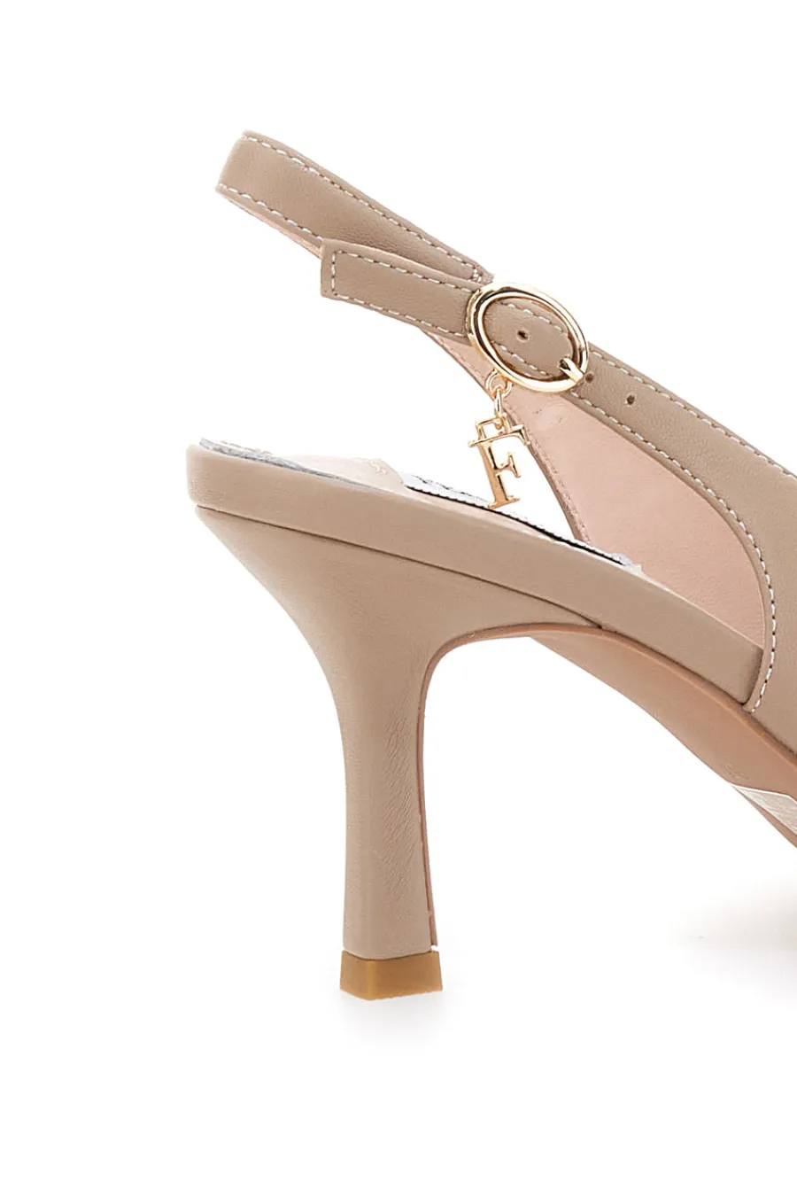 Décolleté Nude Con Cinturino e Tacco F030-FERRE' Discount