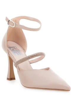 Décolleté Nude Con Strass Tacco 9 cm Made In Italy 7092-PITTARELLO LOVE