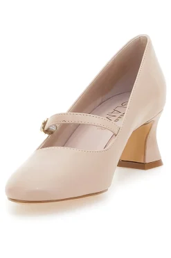 Décolleté Nude Mary Jane con Tacco Basso 3605-PITTARELLO GLAM New