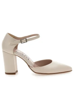 Décolleté Panna Con Cinturino e Tacco a Blocco 2615-PITTARELLO GLAM