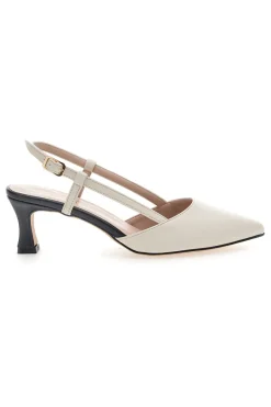 Décolleté Panna e Nero Tacco Medio 3358-PITTARELLO GLAM Best