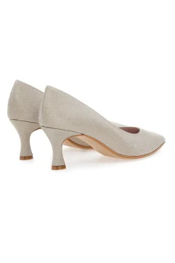 Décolleté platino glitter con tacco basso 5360-PITTARELLO ROMANTIC Best